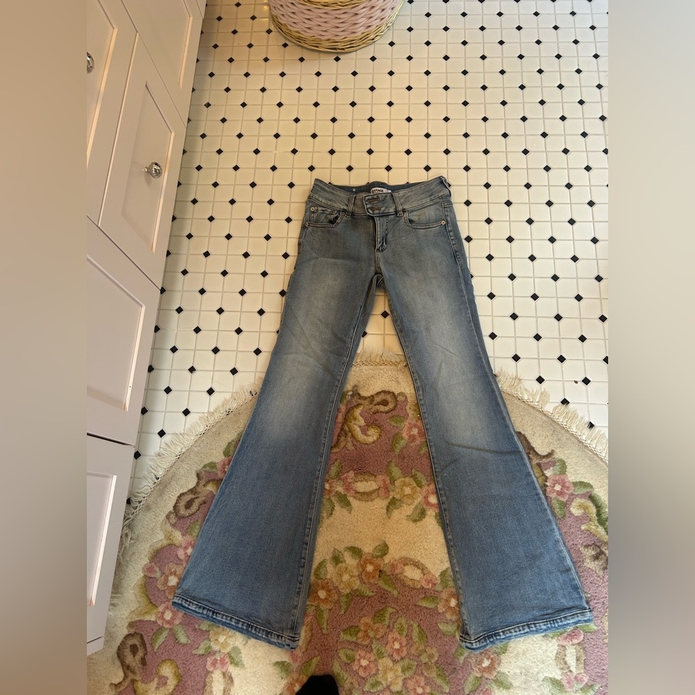Garage low rise flare jeans